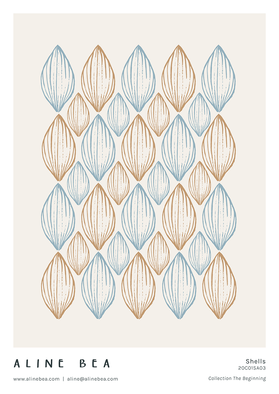 abstract-illustration-orange-blue-shells-by-Aline-Bea