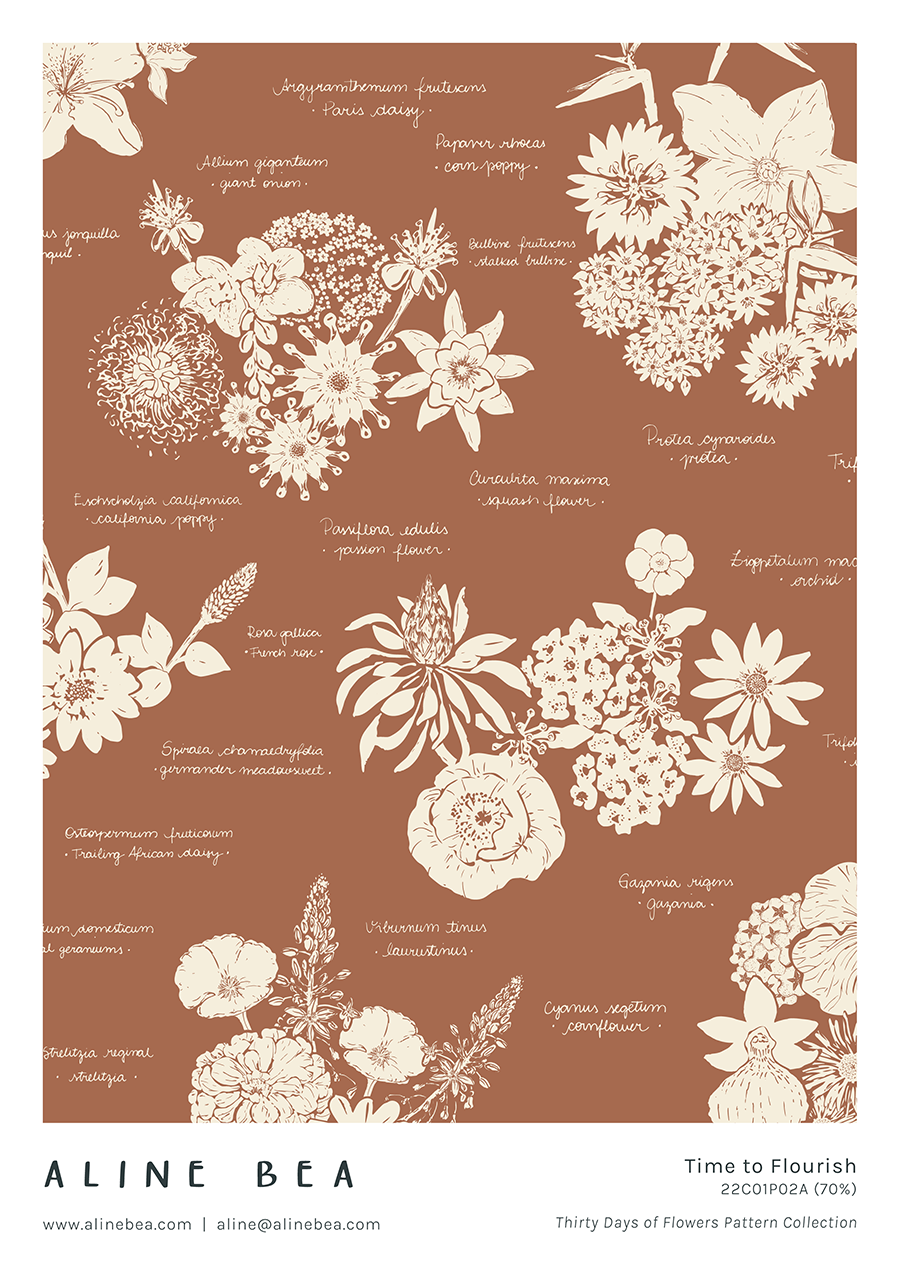 floral-pattern-time-to-flourish-by-Aline-Bea