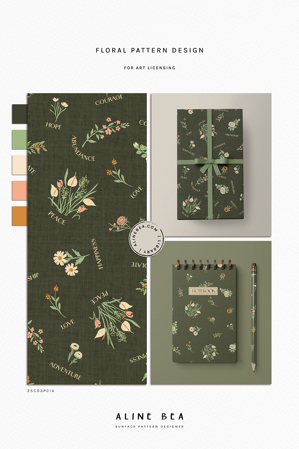 floral-pattern-design-wishes-in-the-air-and-application-on-wrapping-paper-and-notebook-cover