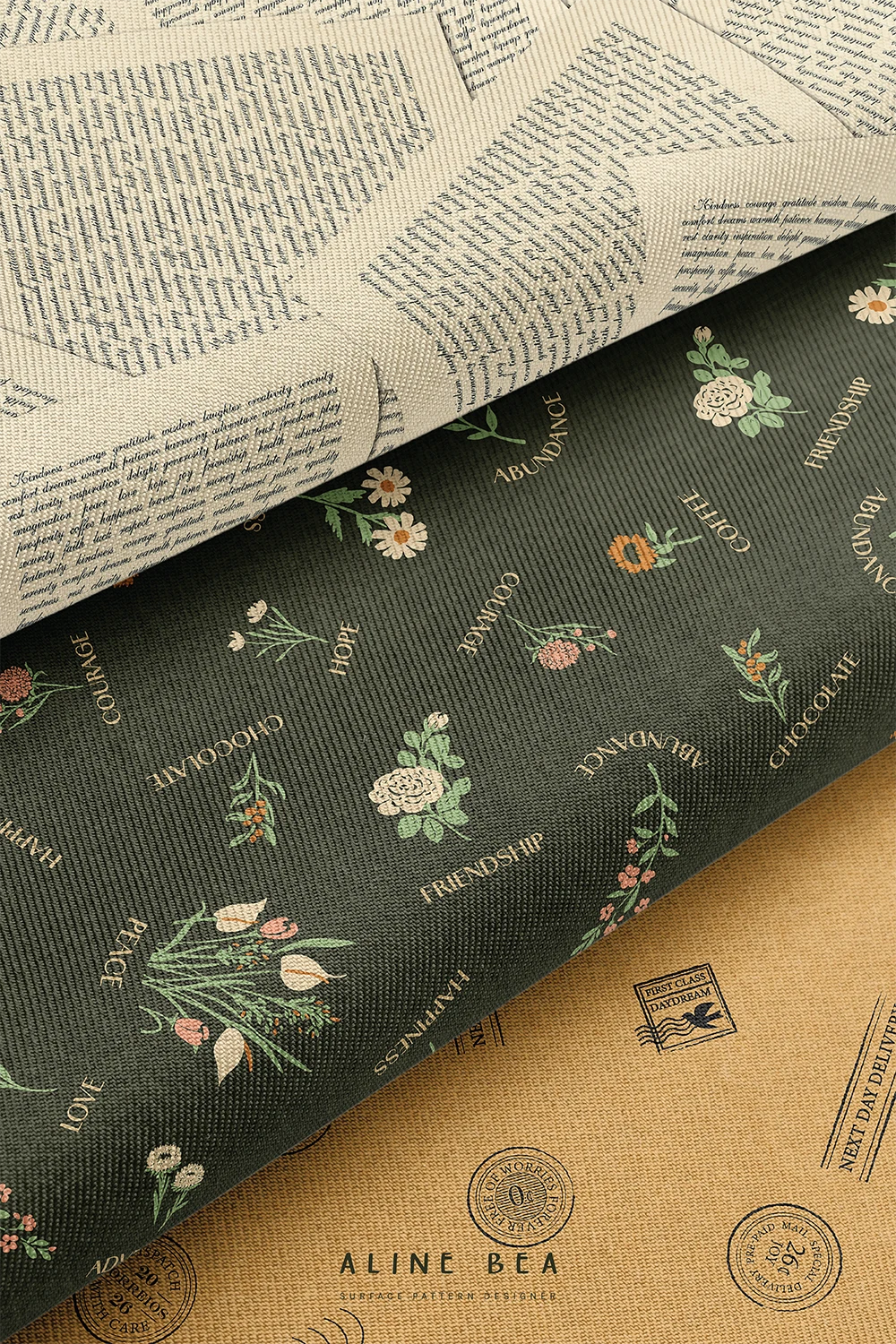 three-bolts-fabric-showcasing-three-different-designs-by-AlineBea