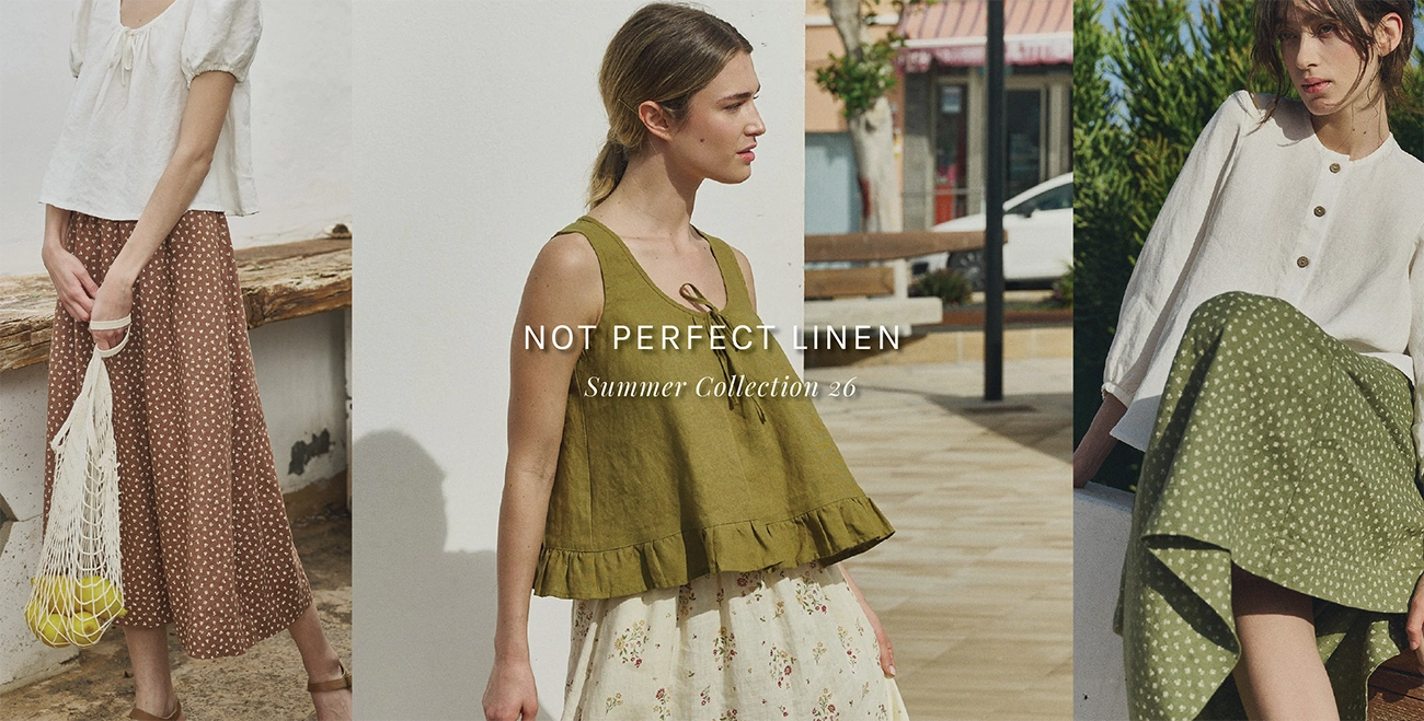 Models-wearing-linen-clothes-from-Not-Perfect-Linen-including-floral-designs-by-AlineBea