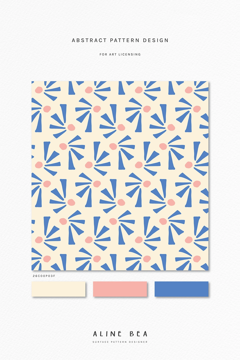 graphic-displaying-abstract-pattern-design-by-AlineBea-and-respective-color-palette